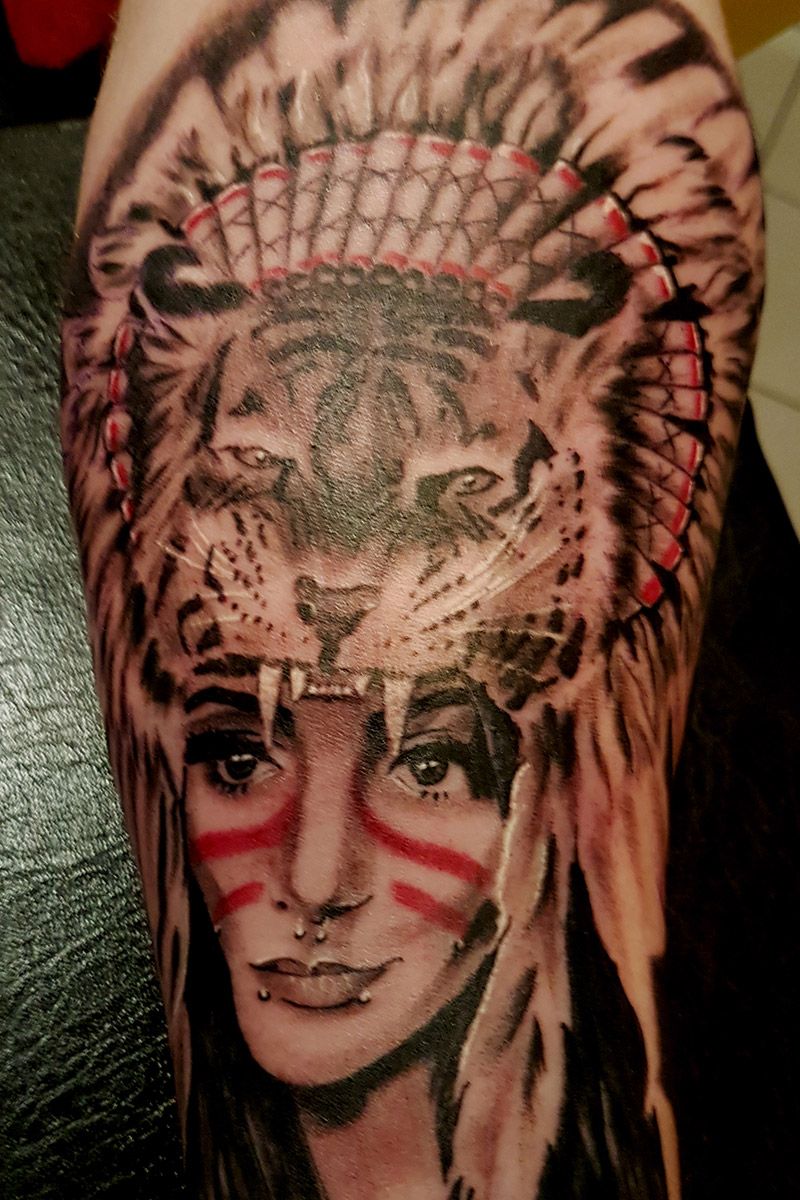 Indianer Tattoo / Native Indian