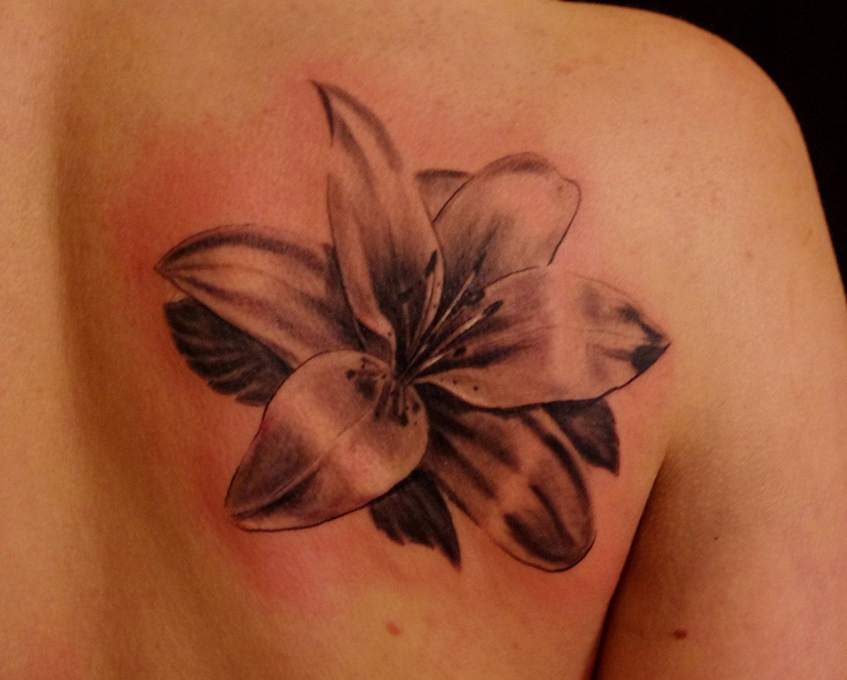Orchidee Blume Tattoo